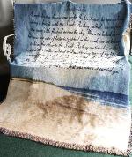 Footprints In The Sand Tapestry Throw